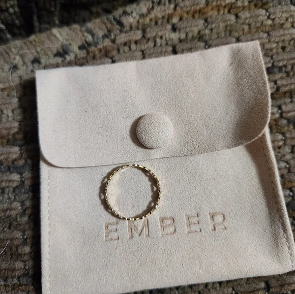 14K Yellow Gold & Diamond Heart Ring 3mm 0.08ct 6 1/2 Ember Jewelry 14k Stamped - Picture 3 of 8